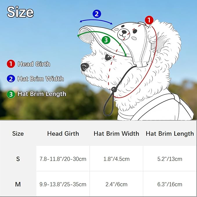 2 Pcs Pet Baseball Cap and Sunglasses, Dog Sun Hat with Ear Holes, Summer Adjustable Buckle Visor Caps for Cats, Small Medium Dogs (Red, Medium)