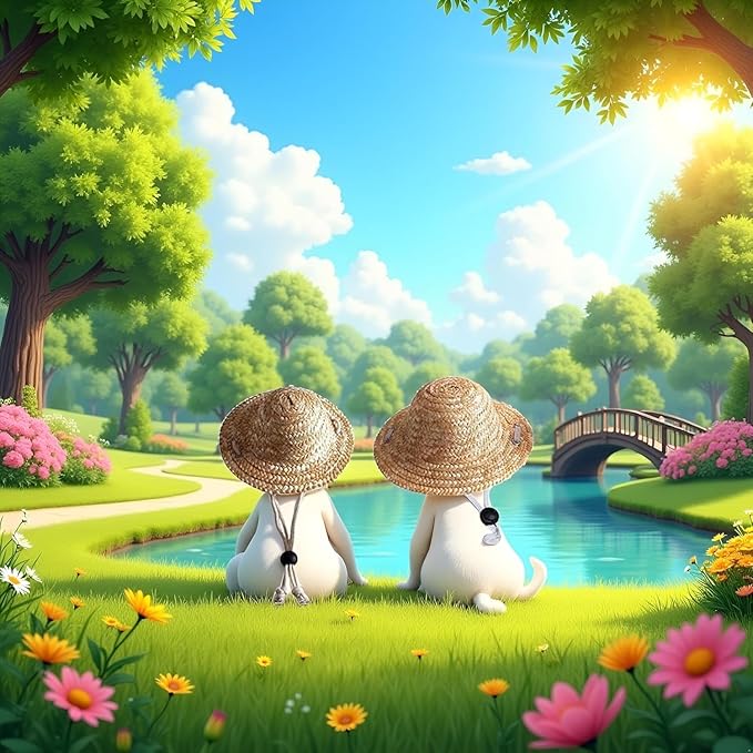 2Pc Novelty Summer Adjustable Pet Dog Outdoor Straw Hat Puppy Small Kitty Cat Sunhats Dog Hat