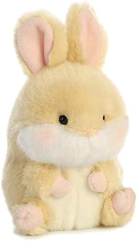 Aurora® Playful Rolly Pet™ Lively Bunny™ Stuffed Animal - Compact Size for On-the-Go Fun - for Adults, Kids, Birthdays, and Anniversaries - Brown 5 Inches