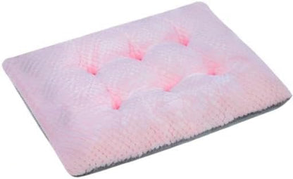WONDER MIRACLE Fuzzy Deluxe Pet Beds, Super Plush Dog or Cat Beds Ideal for Dog Crates, Machine Wash & Dryer Friendly (15" x 23", S-Baby Pink)