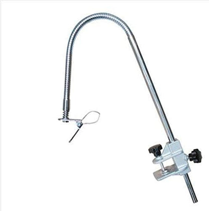 Heavy Duty Dog Pet Grooming Table Hair Dryer Stand Hose Tube Holder Hands-Free Stainless Steel Groomers Adjustable Third Arm with Clamp