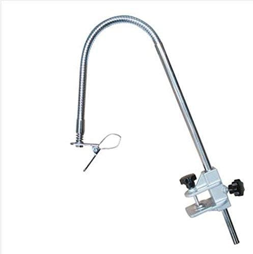 Heavy Duty Dog Pet Grooming Table Hair Dryer Stand Hose Tube Holder Hands-Free Stainless Steel Groomers Adjustable Third Arm with Clamp