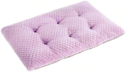 WONDER MIRACLE Fuzzy Deluxe Pet Beds, Super Plush Dog or Cat Beds Ideal for Dog Crates, Machine Wash & Dryer Friendly (23" x 35", L-Lavender)