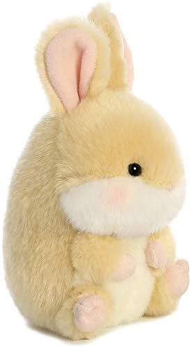 Aurora® Playful Rolly Pet™ Lively Bunny™ Stuffed Animal - Compact Size for On-the-Go Fun - for Adults, Kids, Birthdays, and Anniversaries - Brown 5 Inches