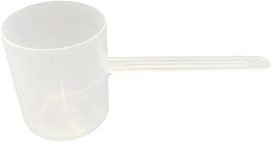 82 mL (82 CC | 2.77 Oz.) Long Handle Plastic Measuring Scoop for Coffee, Protein Powder, Pet Food, Spices, Grains, Dry Goods – Food-Grade BPA-Free (Pack of 5)