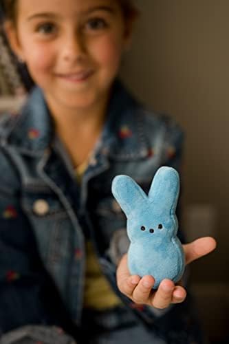 Animal Adventure | 4" Purple Unicorn Palm Pet Bunny Peeps Plush | Easter Basket Stuffed Animals for Kids | Marshmallow Candy | Huggable Soft Plushie Stuffers Buddy Toy | Collectable Gifts | Aged 3+