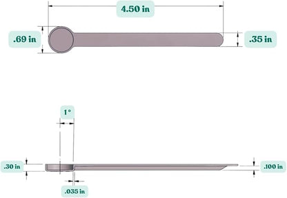 1/4 Teaspoon (1.25 mL) Long Handle Plastic Measuring Spoon for Coffee, Protein Powder, Pet Food, Spices, Grains, Dry Goods – Food-Grade BPA-Free (Pack of 5)