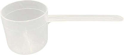 63 mL (63 CC | 2.13 Oz.) Long Handle Plastic Measuring Scoop for Coffee, Protein Powder, Pet Food, Spices, Grains, Dry Goods – Food-Grade BPA-Free (Pack of 1)