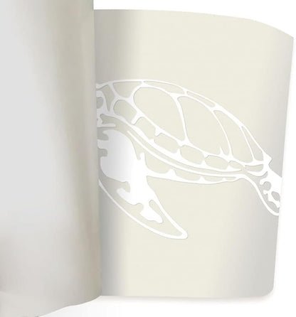 WIRESTER 6 inch Clear Vinyl Decal Sticker Decoration for Car Window (Or Any Flat Surface) - Sea Turtle