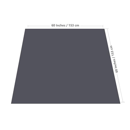 Baby Splat Mat for Under High Chair, 60 x 60 Inch Splash Mat, Waterproof and Washable Spill Mat, Anti-Slip Floor Protector