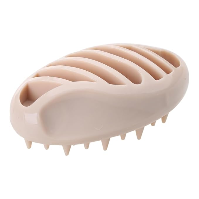 Great Grooming Comb for Shampooing and Massaging Dogs Cats Small Animals Soft Rubber Bristles Gentle Message cat massage brush
