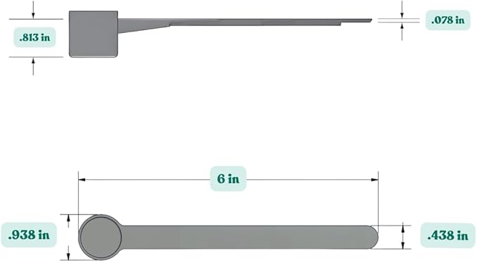 6.5 mL (6.5 CC) Long Handle Plastic Measuring Spoon for Coffee, Protein Powder, Pet Food, Spices, Grains, Dry Goods – Food-Grade BPA-Free (Pack of 5)