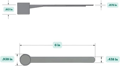6.5 mL (6.5 CC) Long Handle Plastic Measuring Spoon for Coffee, Protein Powder, Pet Food, Spices, Grains, Dry Goods – Food-Grade BPA-Free (Pack of 5)