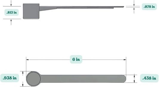 6.5 mL (6.5 CC) Long Handle Plastic Measuring Spoon for Coffee, Protein Powder, Pet Food, Spices, Grains, Dry Goods – Food-Grade BPA-Free (Pack of 25)