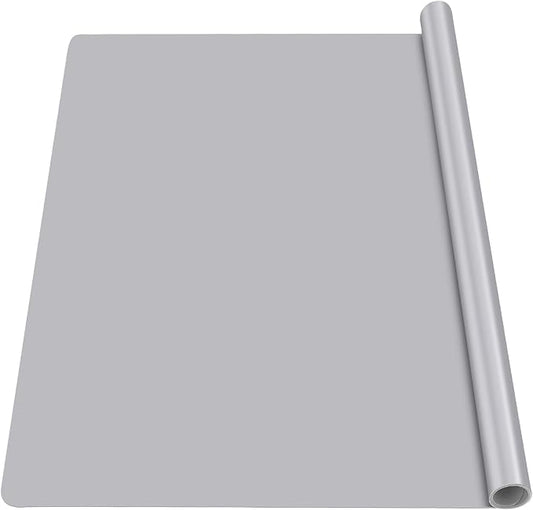 Gartful Silicone Craft Sheet - Large Nonstick Nonskid Mat, Countertop Protector, Table Placemat, Resin Casting Molds Mat, 27.6" x 19.7", Light Gray