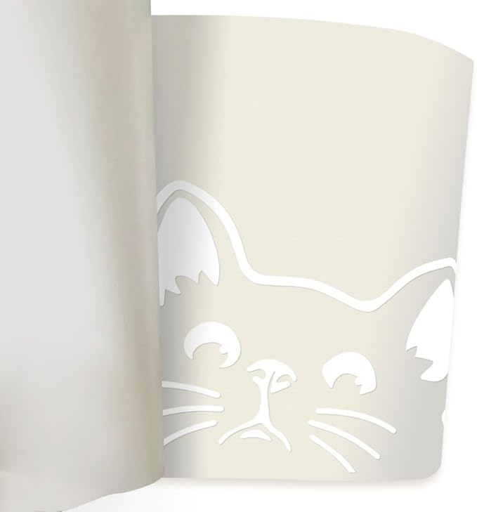 WIRESTER 6 inch Clear Vinyl Decal Sticker Decoration for Car Window (Or Any Flat Surface) - Black Bombay Kitten Cat