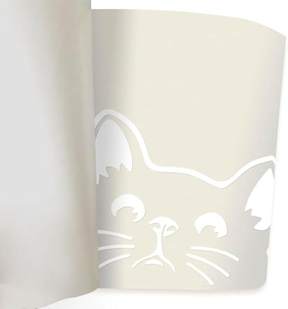 WIRESTER 6 inch Clear Vinyl Decal Sticker Decoration for Car Window (Or Any Flat Surface) - Black Bombay Kitten Cat