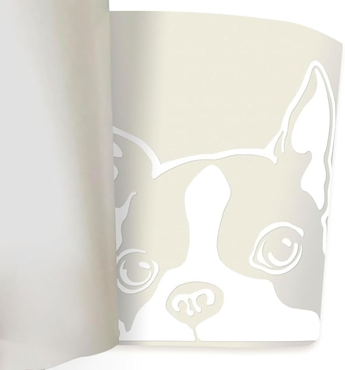 WIRESTER 6 inch Clear Vinyl Decal Sticker Decoration for Car Window (Or Any Flat Surface) - Boston Terrier Dog