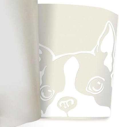WIRESTER 6 inch Clear Vinyl Decal Sticker Decoration for Car Window (Or Any Flat Surface) - Boston Terrier Dog