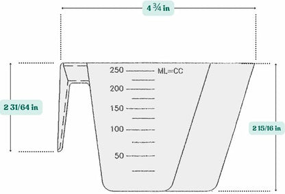 1 Cup (8 Oz. | 250 mL) Scoop for Coffee, Protein Powder, Pet Food, Spices, Grains and Dry Goods – Plastic Food-Grade, BPA-Free Measuring Cup (Pack of 100)