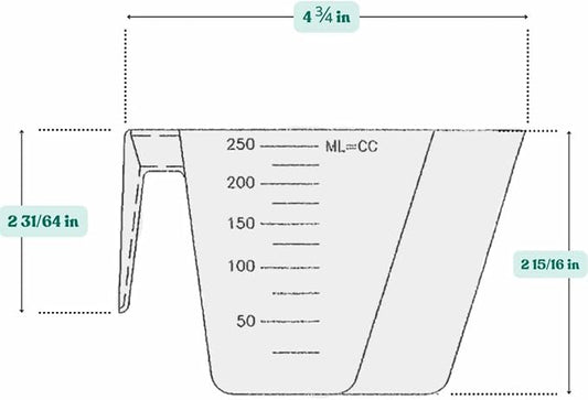 1 Cup (8 Oz. | 250 mL) Scoop for Coffee, Protein Powder, Pet Food, Spices, Grains and Dry Goods – Plastic Food-Grade, BPA-Free Measuring Cup (Pack of 1)