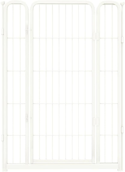 FXW Homeplus Unleashed Dog Playpen Designed for Indoor Use, 1 Add-on Gate, 40" Height for Medium and Large Dogs, White│Patented