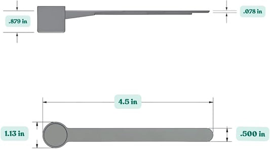 13 mL (13 CC) Long Handle Plastic Measuring Spoon for Coffee, Protein Powder, Pet Food, Spices, Grains, Dry Goods – Food-Grade BPA-Free (Pack of 5)