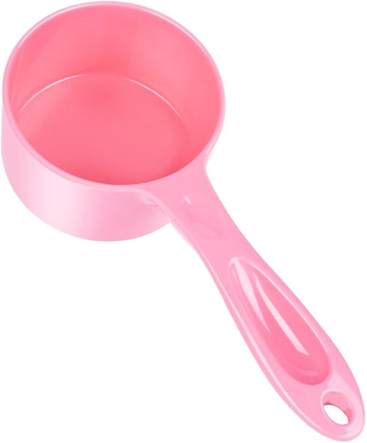 Super Design 1 Cup Dog Food Scoop for Container Melamine Measuring Scoop for Dogs Cats Birds and Rabbits Pet Food Feeding Scoop Dishwasher Safe - Baby Pink