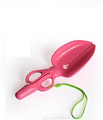 Scissor Style Scooper a Great Solution for Pet Dogs Waster Clean (Pink)