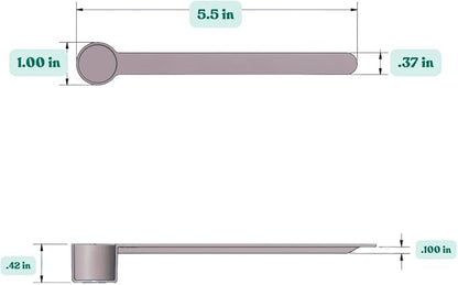 4 mL (3/4 Teaspoon) Long Handle Plastic Measuring Spoon for Coffee, Protein Powder, Pet Food, Spices, Grains, Dry Goods – Food-Grade BPA-Free (Pack of 10)