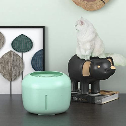 Pet Life ® 'Moda-Pure' Ultra-Quiet Filtered Automatic Dog and Cat Fountain Waterer or Feeder with Automatic Shutoff Feature - Includes Filter
