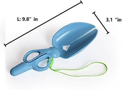 Scissor Style Scooper a Great Solution for Pet Dogs Waster Clean (Blue)