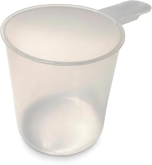 3/4 Cup (6 Oz. | 175 mL) Short Handle Scoop for Coffee, Protein Powder, Pet Food, Spices, Grains and Dry Goods – Plastic Food-Grade, BPA-Free Measuring Cup (Pack of 1)