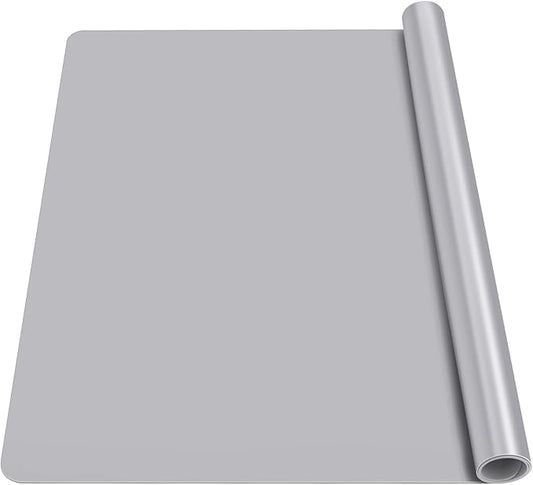 Gartful Oversize Silicone Mat for Crafts, 31.5 x 23.6 inches 1.2mm Thick Silicone Craft Pad for Jewelry Casting Resin Molds, Countertop Protector, Nonstick Placemat, Counter Table Mat, Light Grey