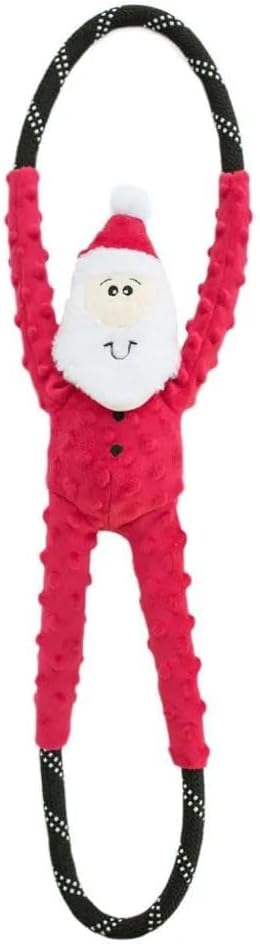 Animal World ZP678 RopeTugz Santa Dog Toy