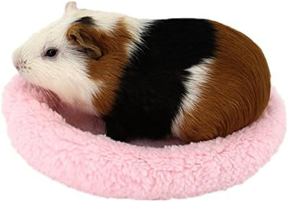 BWOGUE Hamster Bed,Round Velvet Warm Sleep Mat Pad for Hamster/Hedgehog/Squirrel/Mice/Rats and Other Small Animals