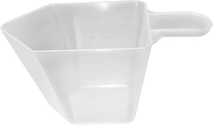 5 Oz. (2/3 Cup | 150 mL) Scoop for Coffee, Protein Powder, Pet Food, Spices, Grains and Dry Goods – Plastic Food-Grade, BPA-Free Measuring Cup (Pack of 100)