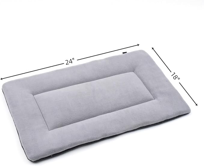 Pet Bed Crate Pad 24" Kennel Pad Machine Washable Entire Dog Crate Beds Double Sided Pet Mat
