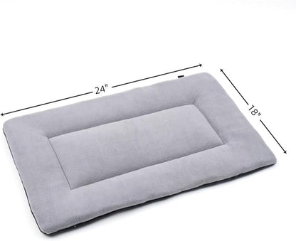 Pet Bed Crate Pad 24" Kennel Pad Machine Washable Entire Dog Crate Beds Double Sided Pet Mat