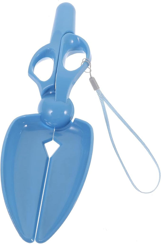 balacoo Pooper Scooper, Portable Pet Pickup Clip, Waste Picker, Scissor Shovel Clamp for Pet Dog Puppy Cat, Indoor Outdoor Cleaning Tools, Blue