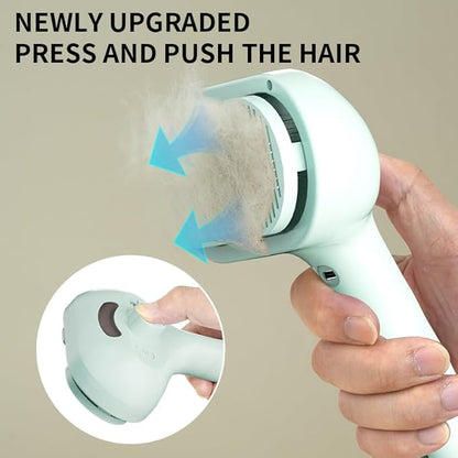 Pet Grooming Brush for Dogs and Cats, Pet Spray Massage Cleaning Tool, Hair Removal Comb, Professional Pets Care Accessory for Long or Short Haired Cats Hair Brush (Green)