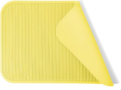 Pet Grooming Table Non-Slip Mat - Padded Mat for at-Home Grooming Dogs and Cats,Bathing Mat for Pets, Diameter：57cm/22.44inch (Yellow, 57cm/22.44inch)