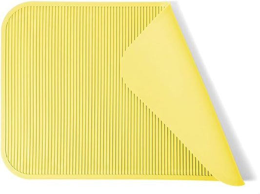 Pet Grooming Table Non-Slip Mat - Padded Mat for at-Home Grooming Dogs and Cats,Bathing Mat for Pets, Diameter：57cm/22.44inch (Yellow, 57cm/22.44inch)