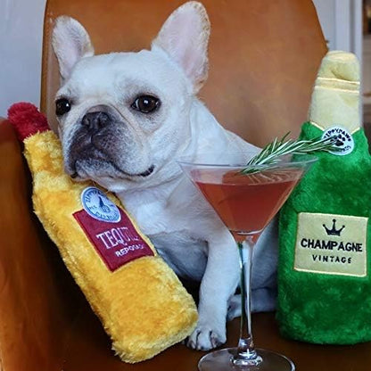ZippyPaws Happy Hour Crusherz - Zippy Paws Dog Toy for Large and Small Dogs, Crinkle Dog Toy with No Stuffing, Squeaky Dog Toy Pack of 1, Lager