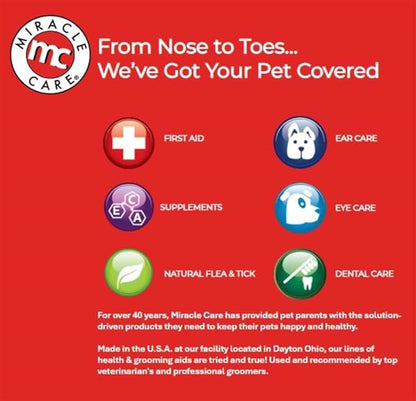 Miracle Care Kwik Stop Styptic Powder for Dogs, Cats and Birds, 0.5 Ounce, Fast Acting Blood Stop Powder with Pain Relieving Benzocaine