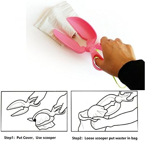 Scissor Style Scooper a Great Solution for Pet Dogs Waster Clean (Blue)