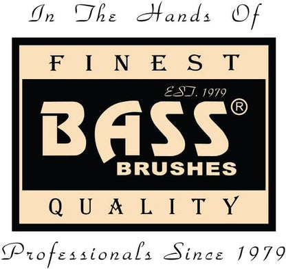 Bass Brushes | The Hybrid Groomer | Shine & Condition Pet Brush | Patented & Award Winning Pet Brush | Natural Bristle + Alloy Pin | Pure Bamboo Handle | Small Oval | Dark Finish | Model A13-DB