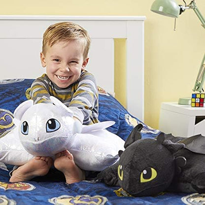 Pillow Pets 16 inch How to Train Your Dragon Toothless Stuffed Animal, NBCUniversal Plush Toy Gift for Kids