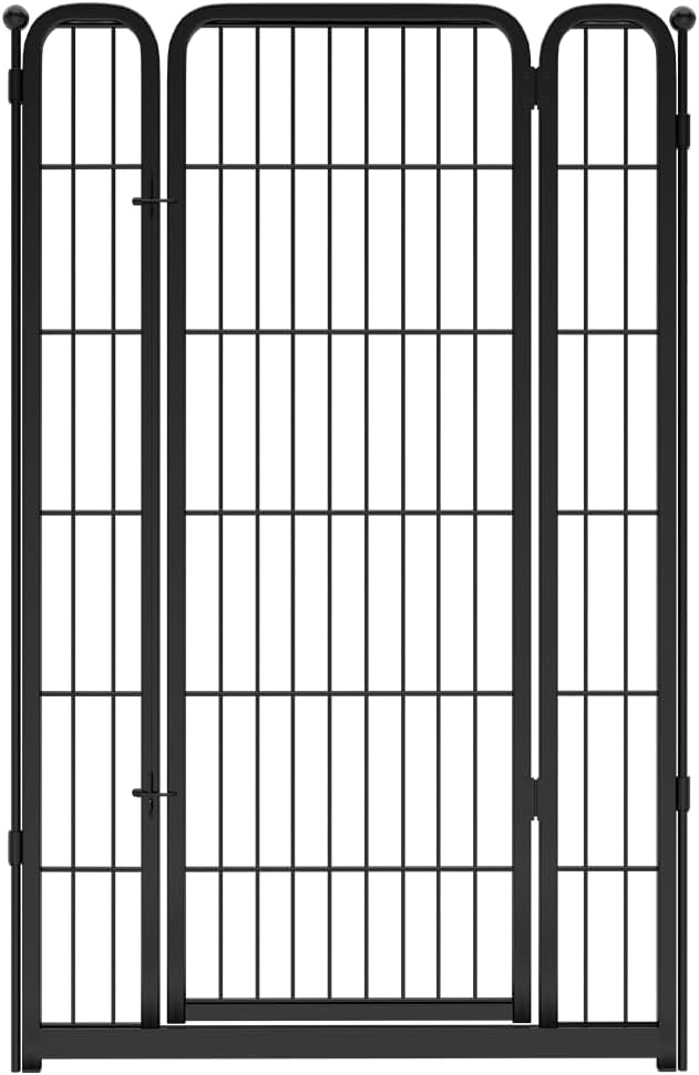 FXW Homeplus Unleashed Dog Playpen Designed for Indoor Use, 1 Add-on Gate, 45" Height for Large Dogs, Black │Patented