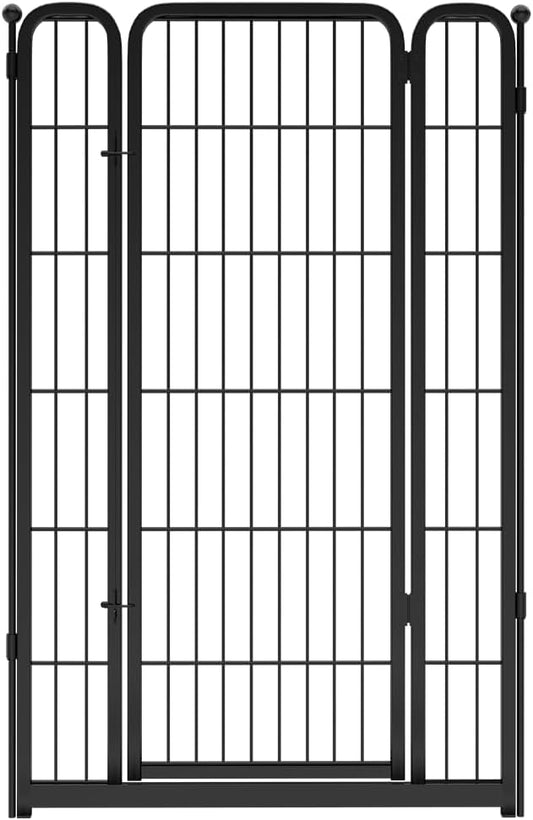 FXW Homeplus Unleashed Dog Playpen Designed for Indoor Use, 1 Add-on Gate, 45" Height for Large Dogs, Black │Patented